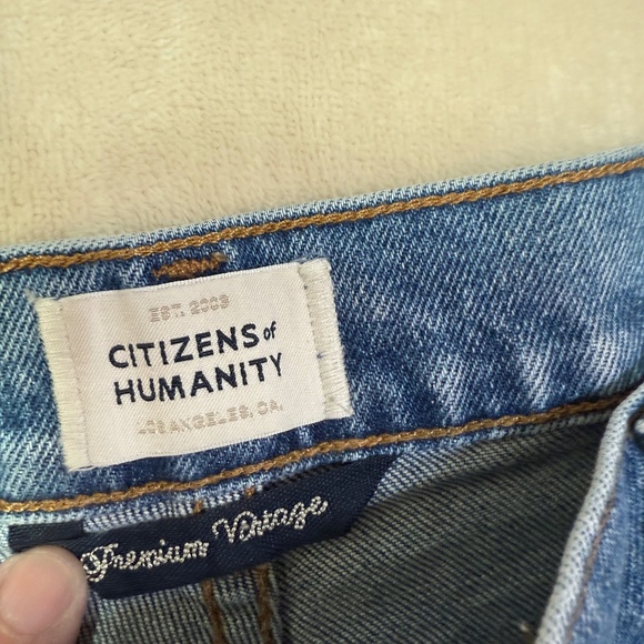 98% Cotton Citizens of Humanity Hazel Blue Jeans In Dorset - Size 31 - Picture 9 of 11